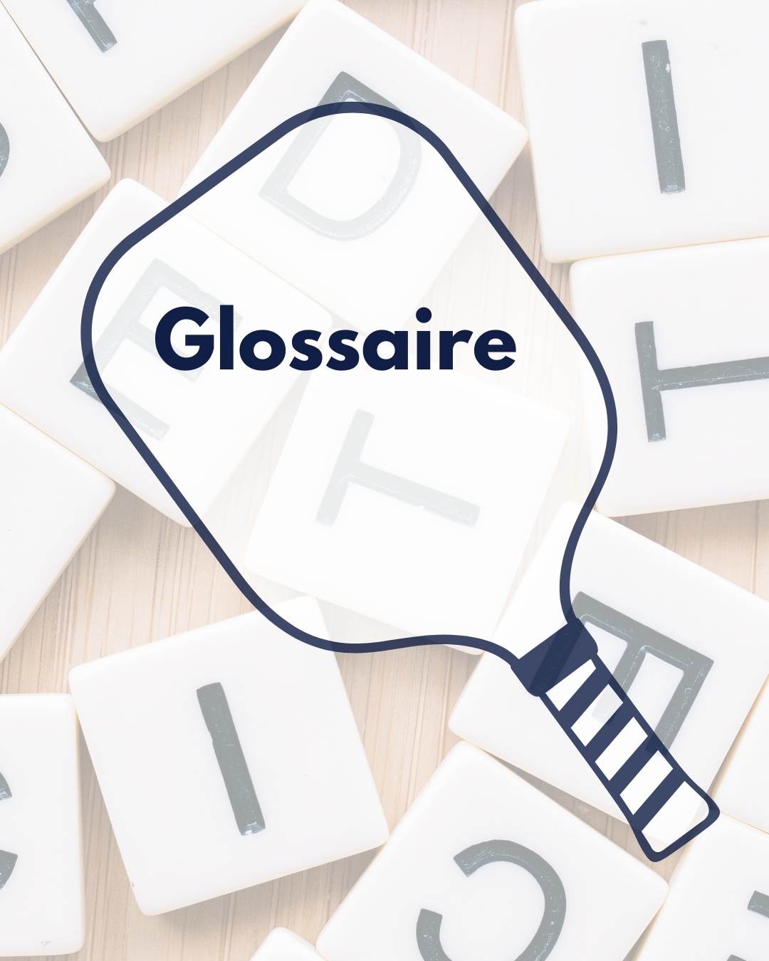 Glossaire raquettes pickleball France