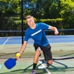 Joueur Chaussures Raquette Pickleball