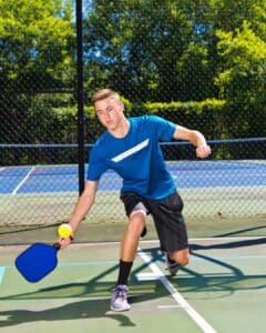 Joueur Chaussures Raquette Pickleball